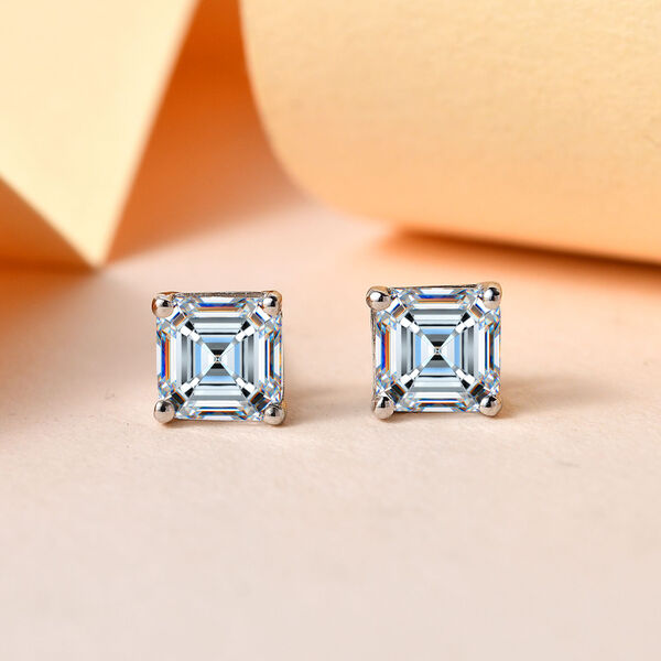 Funkelnde K&ouml;nigin- Nugget Moissanit Ohrringe- 1,31 ct. image number 2