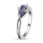 AA Tansanit-Ring, 925 Silber platiniert  ca. 0,58 ct image number 4
