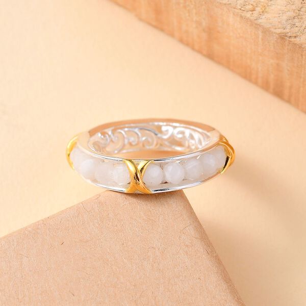 Weißer Mondstein Ring - 7 ct. image number 2