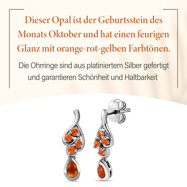 Vivid Salamanca Feueropal Ohrringe image number 5