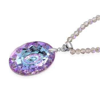 Lila Magischerfarbe Kristall Schmuckset