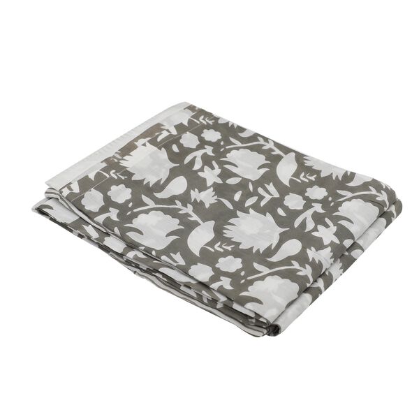 Bedruckter Baumwollvorhang, grau image number 3