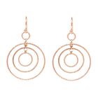 Kronleuchter Ohrringe 925 Silber Ros&eacute;vergoldet ca. 3,10g