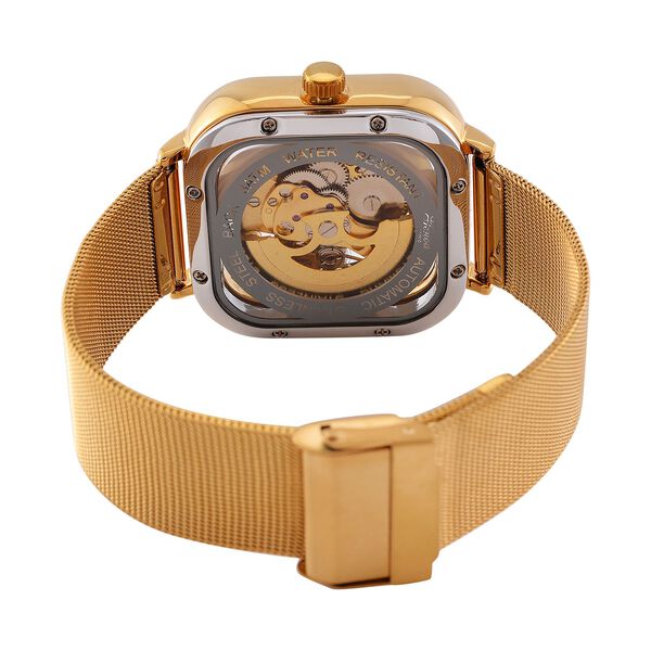 Reiner Edelstahl IP-GelbbeschichtungUhren 8.5 cm image number 7