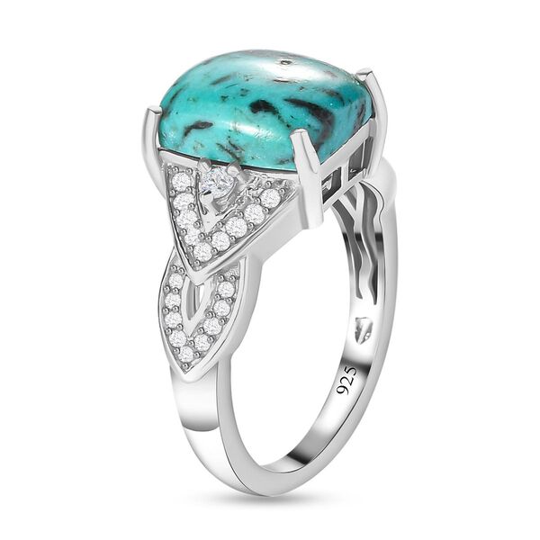 Sierra Nevada T&uuml;rkis und Zirkon-Ring - 4,34 ct. image number 5