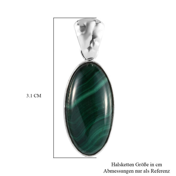 Malachit Anh&auml;nger 925 Silber ca. 12,40 ct image number 6