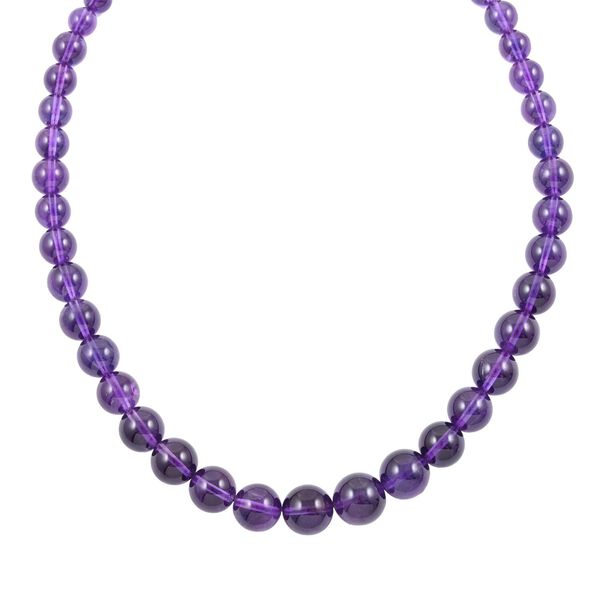LUXORO zertifiziert und gepr&uuml;ft AAA afrikanische Amethyst Halskette in 585 Gold, 45 cm - 275 ct. image number 3