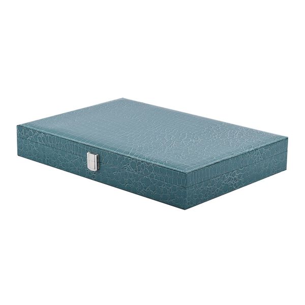 Schmuckkasten mit Kroko-Pr&auml;gung, Blaugr&uuml;n image number 3