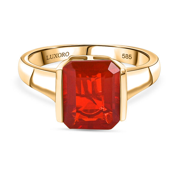 LUXORO AAAA Blaze Feueropal Ring in 585 Gold - 2,12 ct.