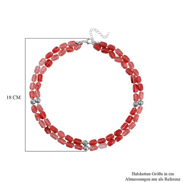 Kirsche Quarz Halskette ca. 50 cm Legierung ca. 600,00 ct. image number 5