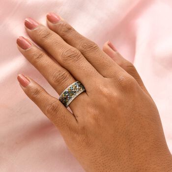 Mehrfarbiger Diamant-Cluster-Ring - 1 ct.