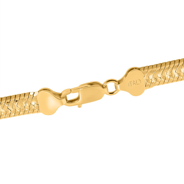 Fischgräten-Kette 50 cm in vergoldetem 925 Silber image number 3