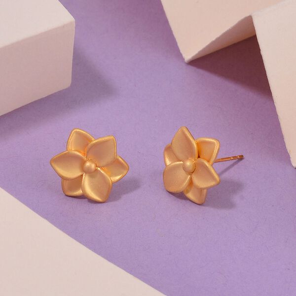 Florale Ohrringe in 750 Gold image number 2