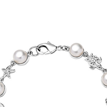 EVER TRUE S&uuml;&szlig;wasser Perle (7.5-8 mm) Armband ca. 19 cm Nickelfreies Messing