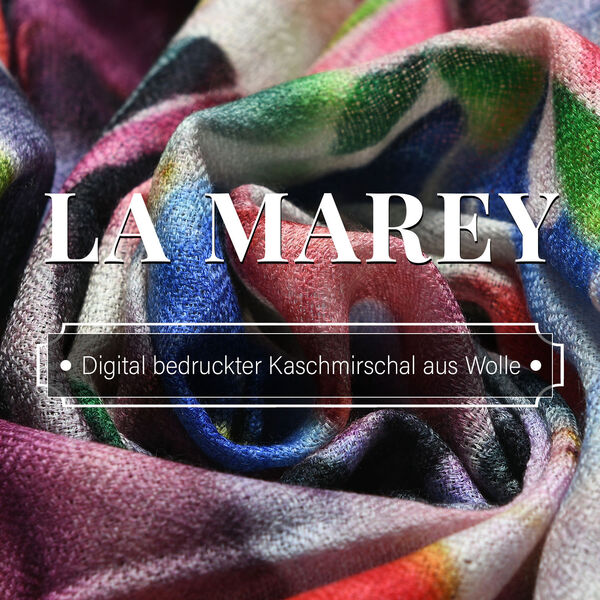 LA MAREY Schal aus 100% Premium-Kaschmir mit Digitaldruck, 70x200cm, Rosa Tulpen image number 5