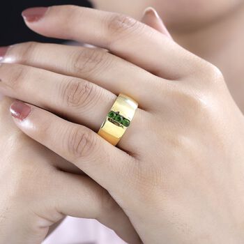 Nat&uuml;rlicher Chromdiopsid Ring - 0,47 ct.