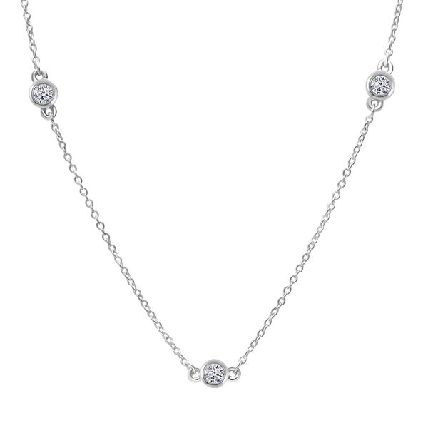 LUXURIANT SGL zertifizierte SI-GH Labor Diamant 45+5cm Halskette - 0,50 ct.