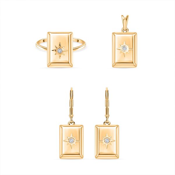 Schmuckset mit Diamantakzenten