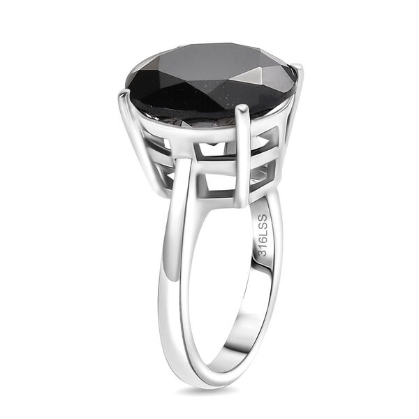 Schwarzer Spinell Ring - 11,08 ct. image number 4