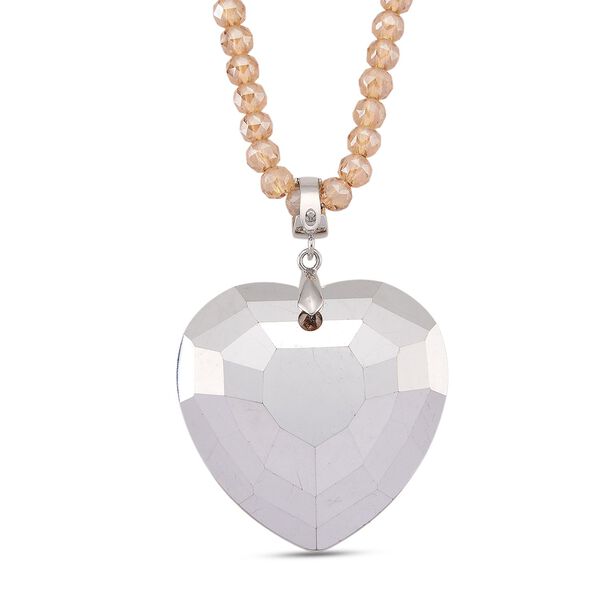 Oranger magischer Farb-Kristall Anh&auml;nger mit Kette ca. 60 cm + 5 cm Extender image number 4