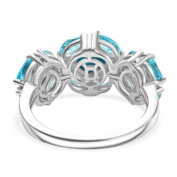 D'Joy AA Sleeping Beauty Türkis Ring 925 Silber rhodiniert (Größe 20.00) ca. 2,78 ct image number 6