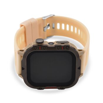 H19 Smartwatch, 2.01 Zoll HD-Display, Khaki Silikonarmband