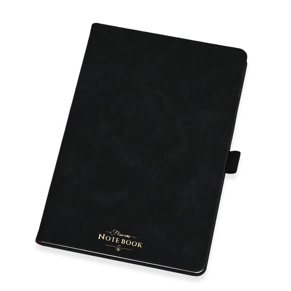 Premium-2er-Set; Notizbuch und Taschentagebuch mit geschnitztem, samtigem Hardcover und Kugelschreiber, schwarz image number 7