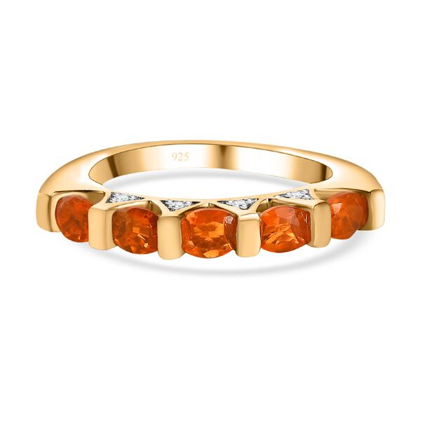 AA Salamanca Feueropal und Zirkon Ring - 0,68 ct. image number 0