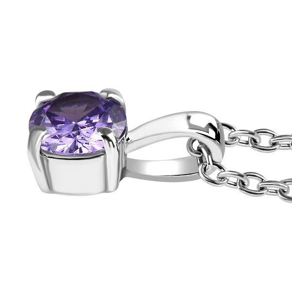 Lila Zirkonia Schmuckset  Edelstahl image number 8