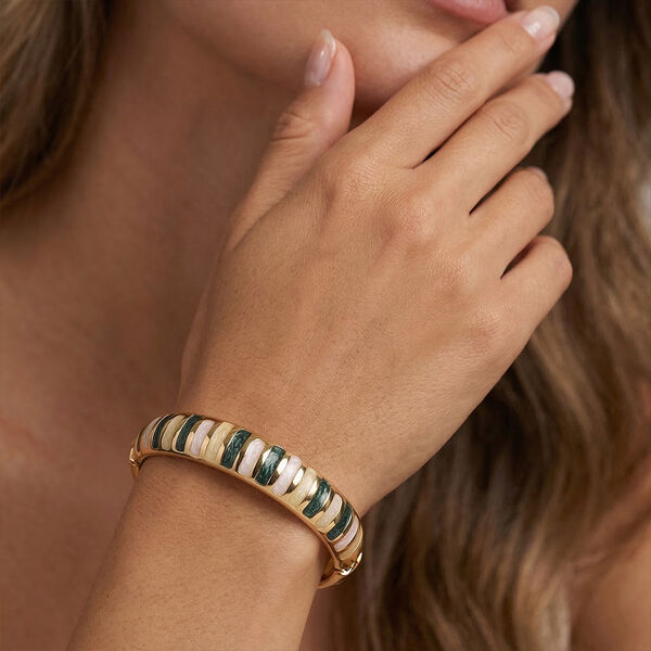 emailliert Armreif ca. 18.5 cm ca. 43,00g image number 3