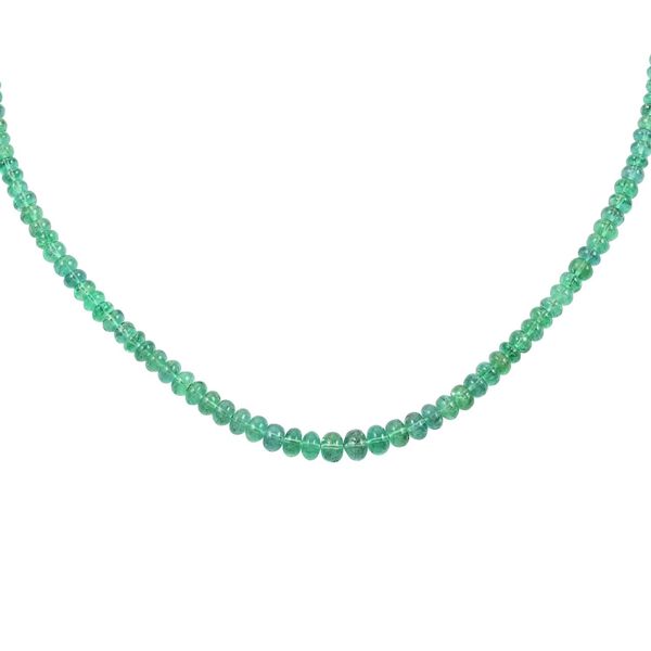 RHAPSODY zertifiziert und gepr&uuml;ft AAAA Smaragd Halskette in 950 Platin, 45 cm - 70 ct. image number 3