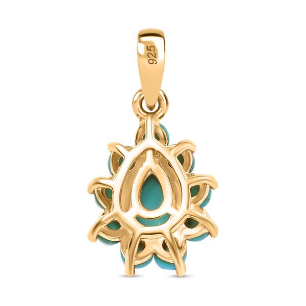 AA Amerikanisches, nat&uuml;rliches Sleeping Beauty T&uuml;rkis-Schmuckset - 1,42 ct. image number 9