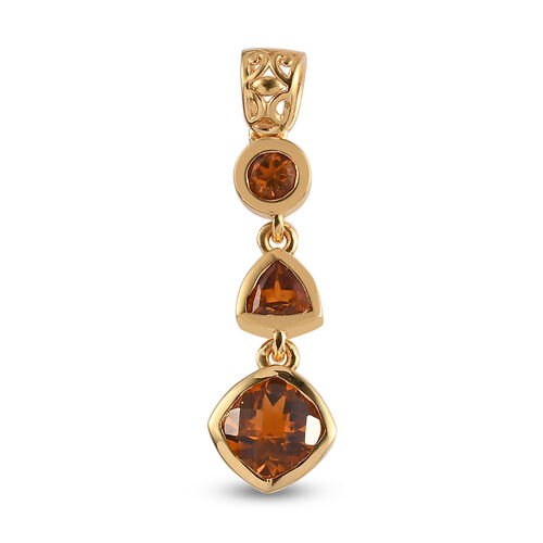 Madeira Citrin-Anhänger, 925 Silber vergoldet, ca. 1,46 ct image number 0
