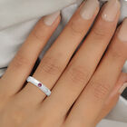 Rosa Turmalin Ring 925 Silber platiniert  ca. 0,14 ct image number 1