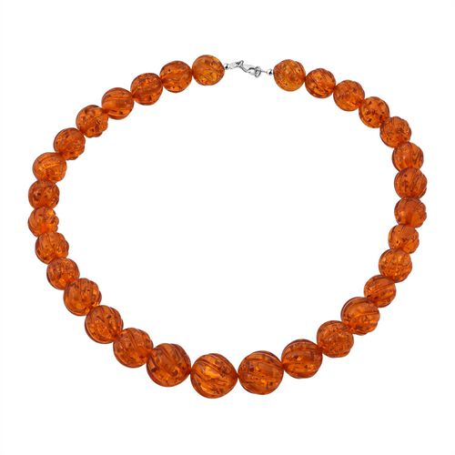 Synthetischer Bernstein Kette 48 cm ca. 275 ct. image number 0