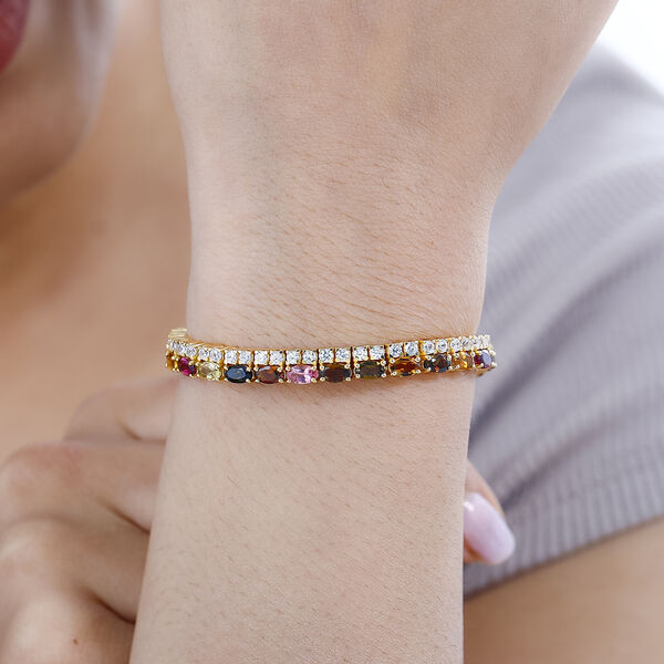 AA Multi-Turmalin Armband, 23 cm - 11,23 ct. image number 3