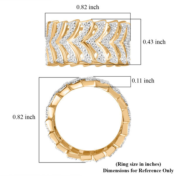 EVER TRUE Weißer Diamant Ring Nickelfreies Messing (Größe 19.00) image number 6