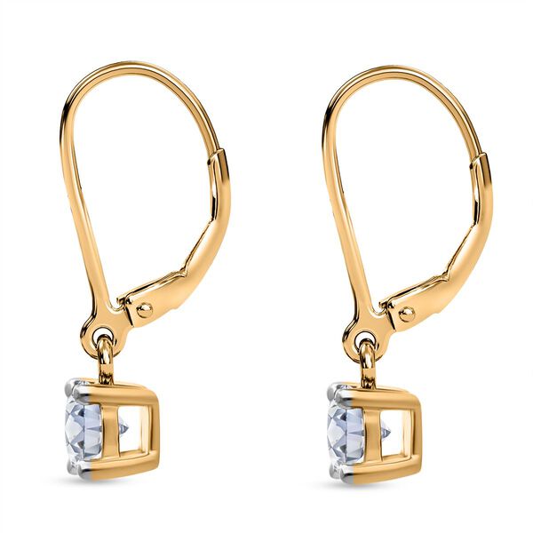 LUXURIANT VS-GH Labor Diamant Ohrringe, 925 Silber 750 Gelbgold Vermeil - 1 ct. image number 2