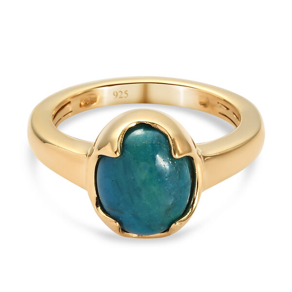 Opalina Solit&auml;r-Ring, 925 Silber vergoldet  ca. 2,11 ct