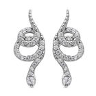 Lustro Stella - Weiße Zirkonia-Ohrringe, 925 Silber ca. 0,75 ct