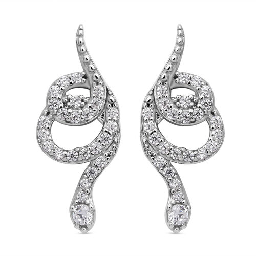 Lustro Stella - Weiße Zirkonia-Ohrringe, 925 Silber ca. 0,75 ct image number 0