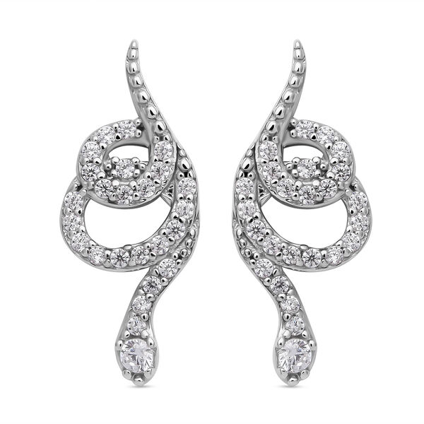 Lustro Stella - Wei&szlig;e Zirkonia-Ohrringe, 925 Silber ca. 0,75 ct