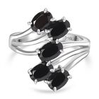 Schwarzer Spinell Ring Edelstahl (Größe 16.00) ca. 2,84 ct