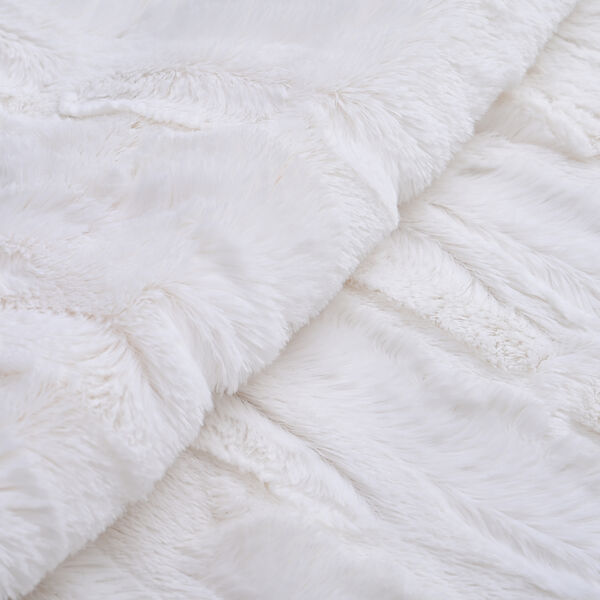 Luxusdecke aus Kunstfell, Gr&ouml;&szlig;e 150x200 cm, Wei&szlig; image number 5