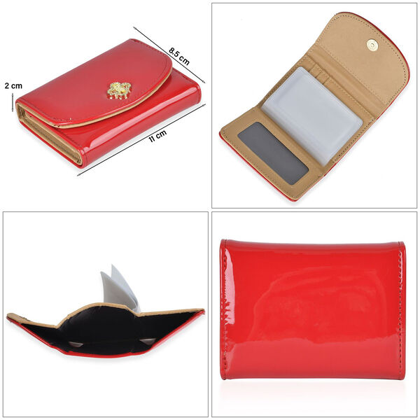 Portemonnaie, 13 F&auml;cher, rot image number 4