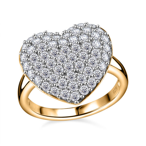 Moissanit Herz Ring - 1,84 ct. image number 4