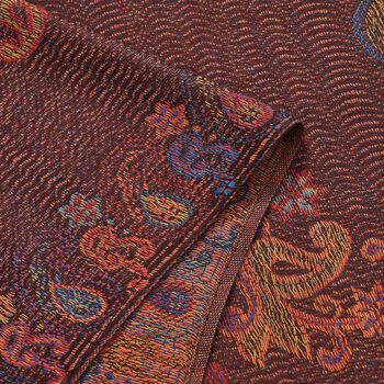 Schal mit Elefantenmuster, Dunkelbraun