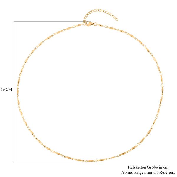 Feine Spindel-Gliederkette, ca. 50 cm, Edelstahl, ca. 8,50g, goldfarben image number 6