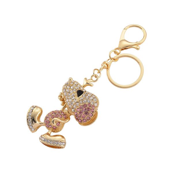 Roter Kristall Schmuckset Legierung emailliert, Legierung Std Gelb image number 7