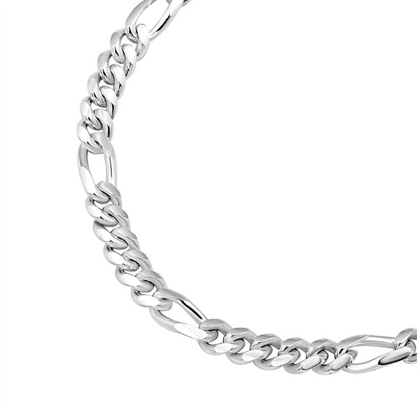 Italienische Figarokette, 925 Silber, ca. 56 cm, ca. 29,49g image number 1